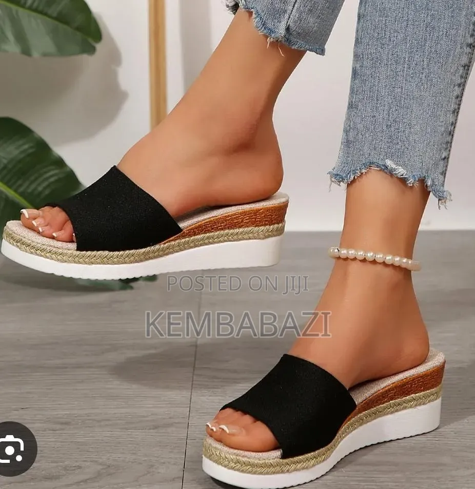 Slip-on Wedge Sandals