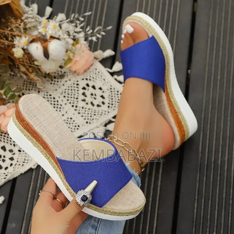 Slip-on Wedge Sandals
