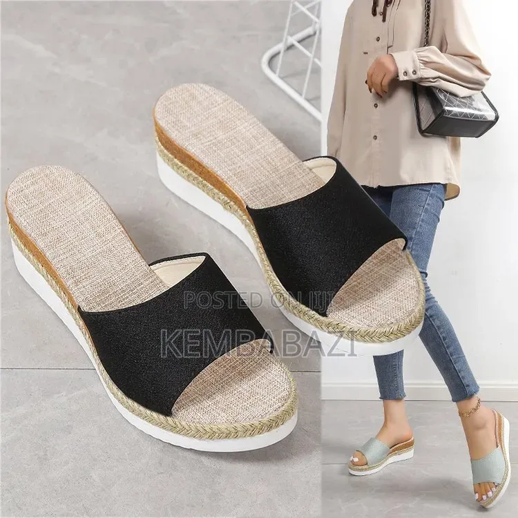 Slip-on Wedge Sandals