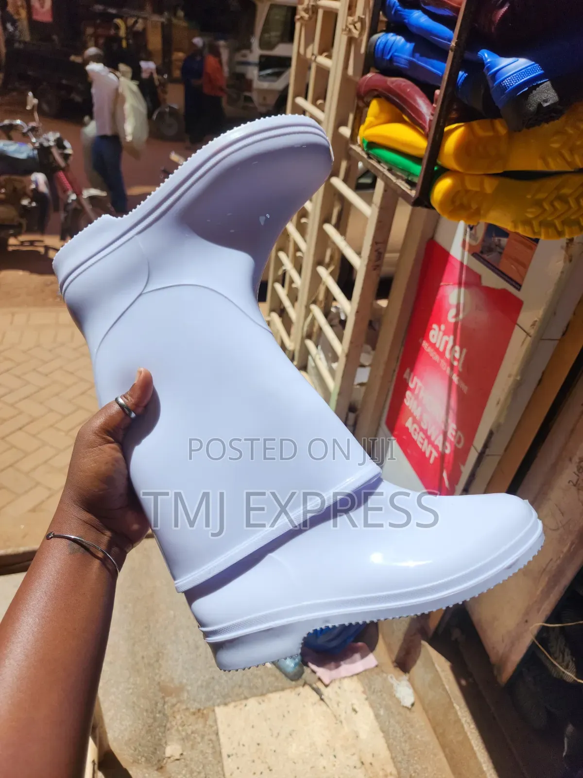 White Gumboots