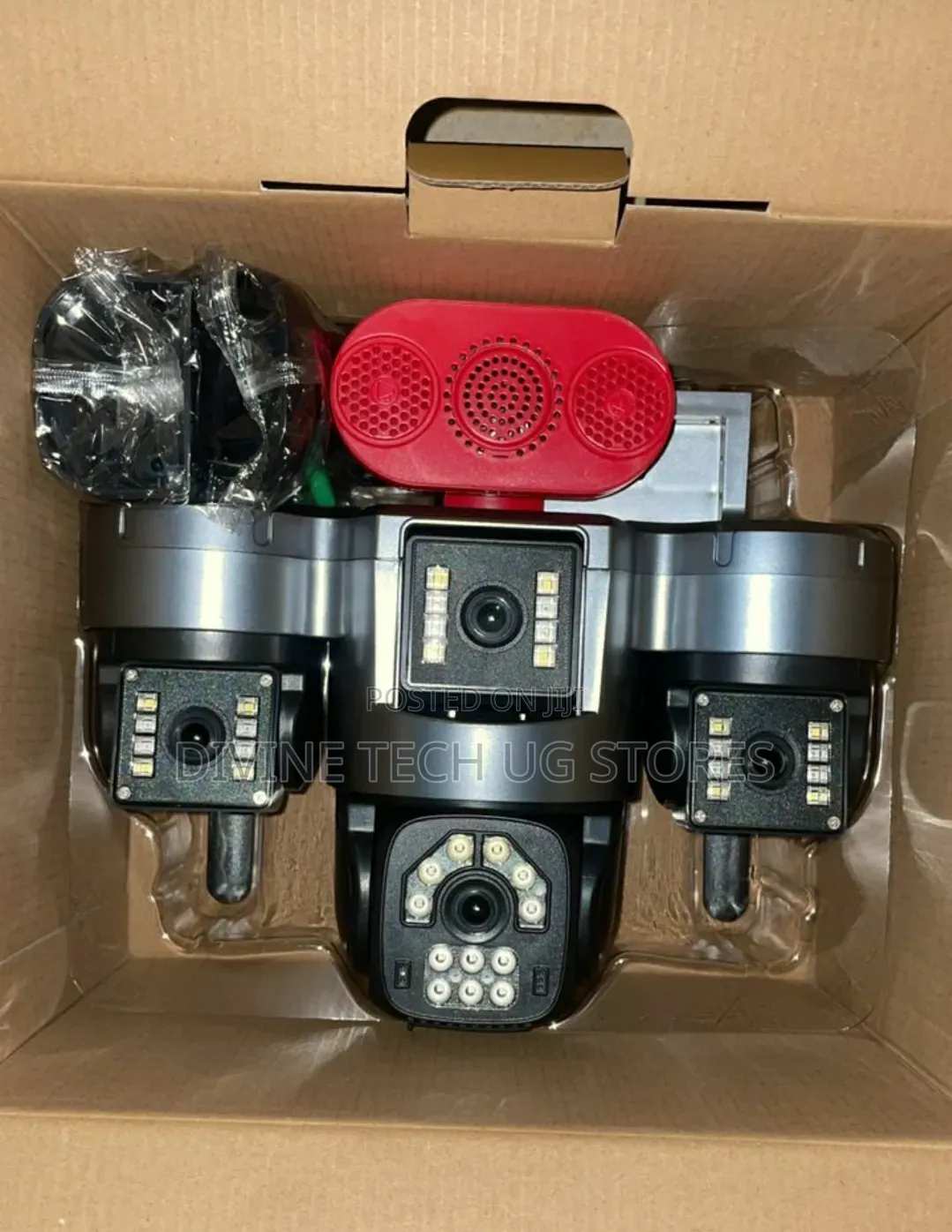 4lens-Solar-Powered Security Camera With 2 Solar Panels