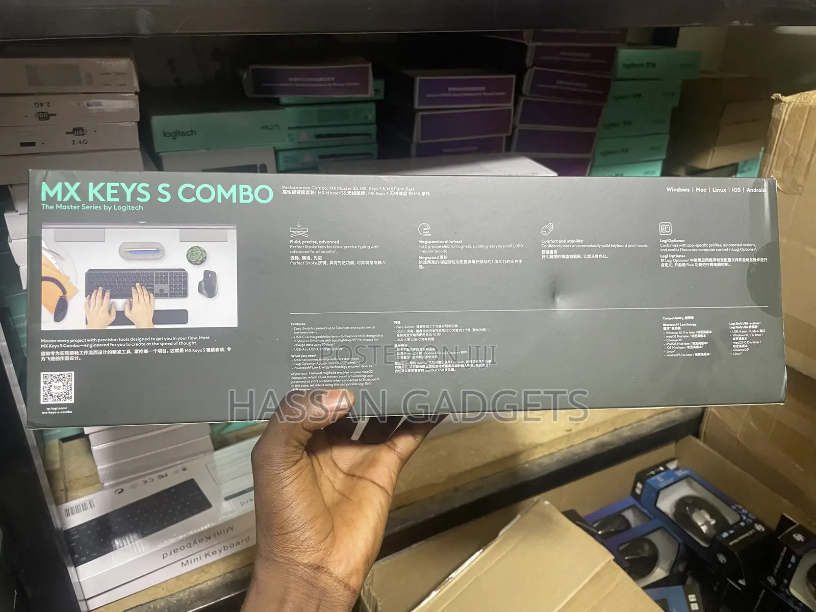 Logitech Mx Keys Combo for Business | Gen 2, Full Size Wireless