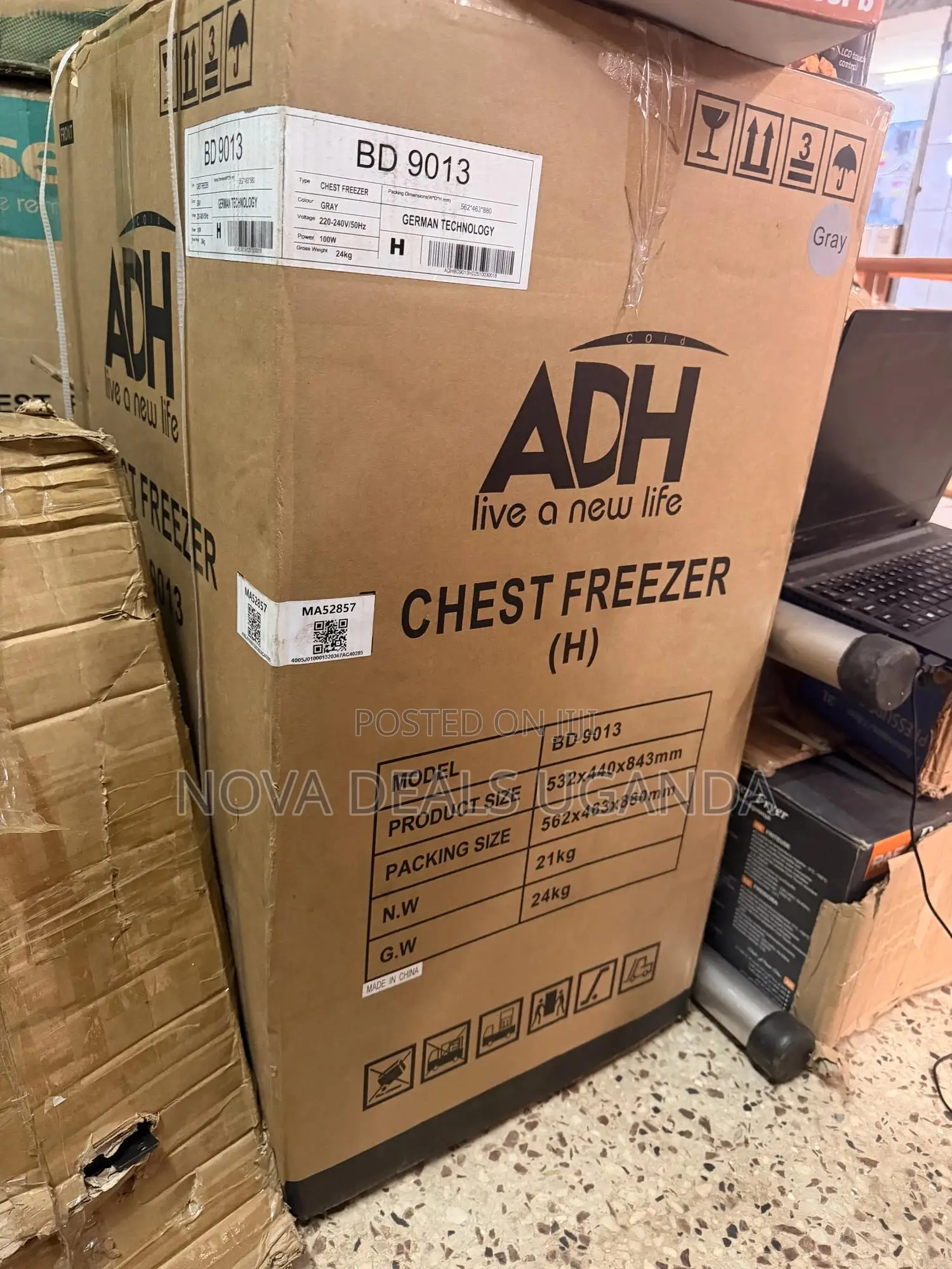Adh 130l Chest Deep Freezer Energy Saving Fast Freeze Home Freezer