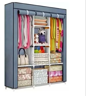 Metallic Frame Wardrobe ( 3 Colums)