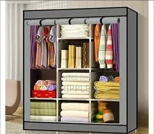 Metallic Frame Wardrobe ( 3 Colums)