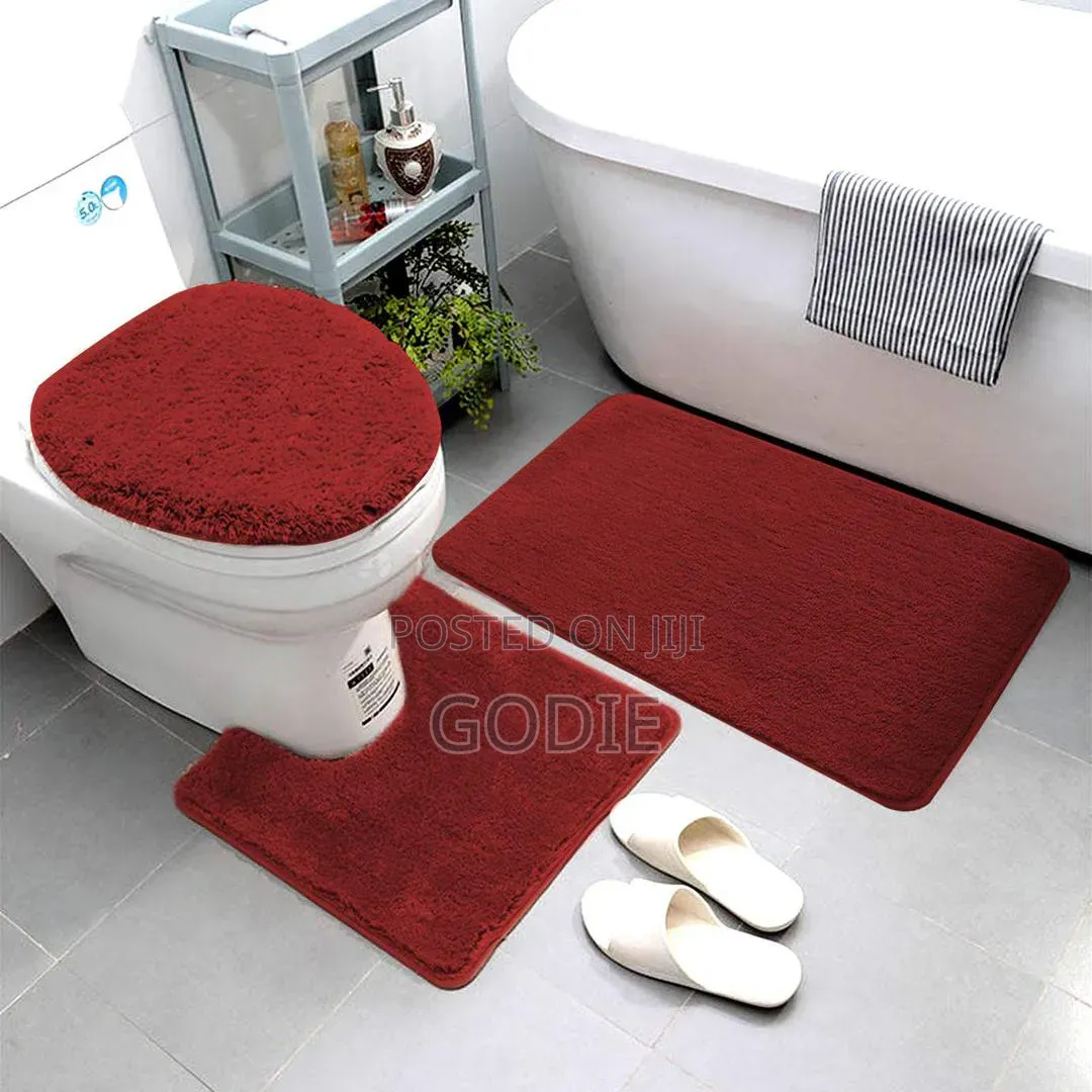 3-Piece Non-Slip Toilet Covers