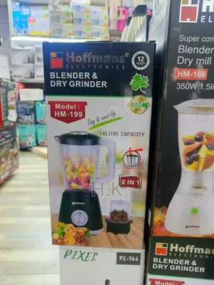 Hoffmans Hm-199 Blender Dry Grinder, a 2-in-1 Kitchen Appliance.