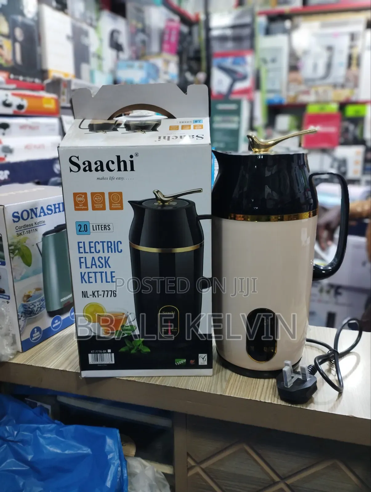 Saachi 2-in-1 Electric Flask Kettle