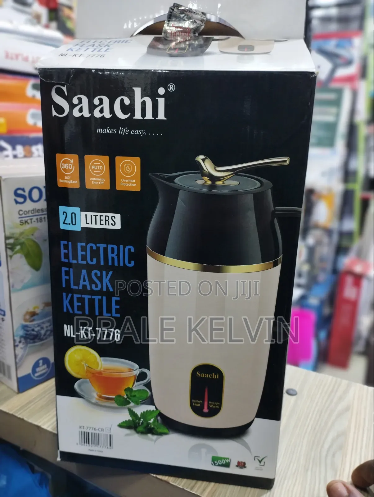 Saachi 2-in-1 Electric Flask Kettle