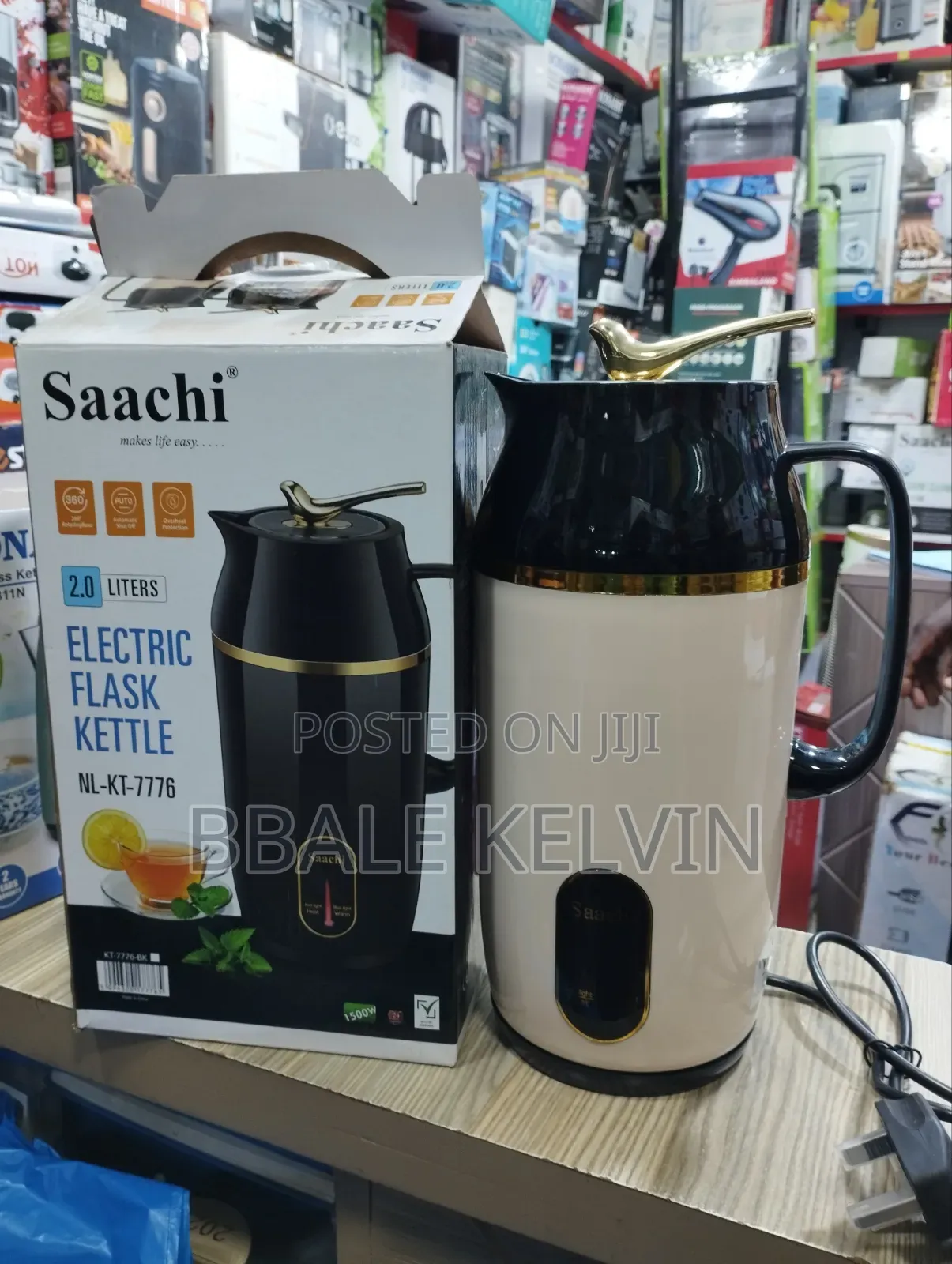 Saachi 2-in-1 Electric Flask Kettle