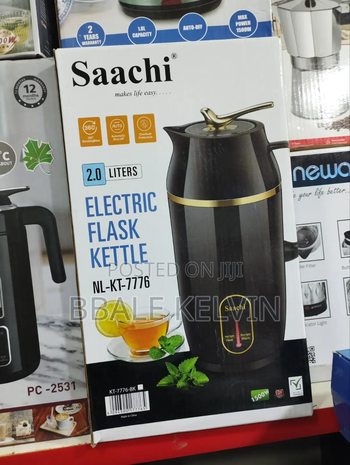 Saachi 2-in-1 Electric Flask Kettle