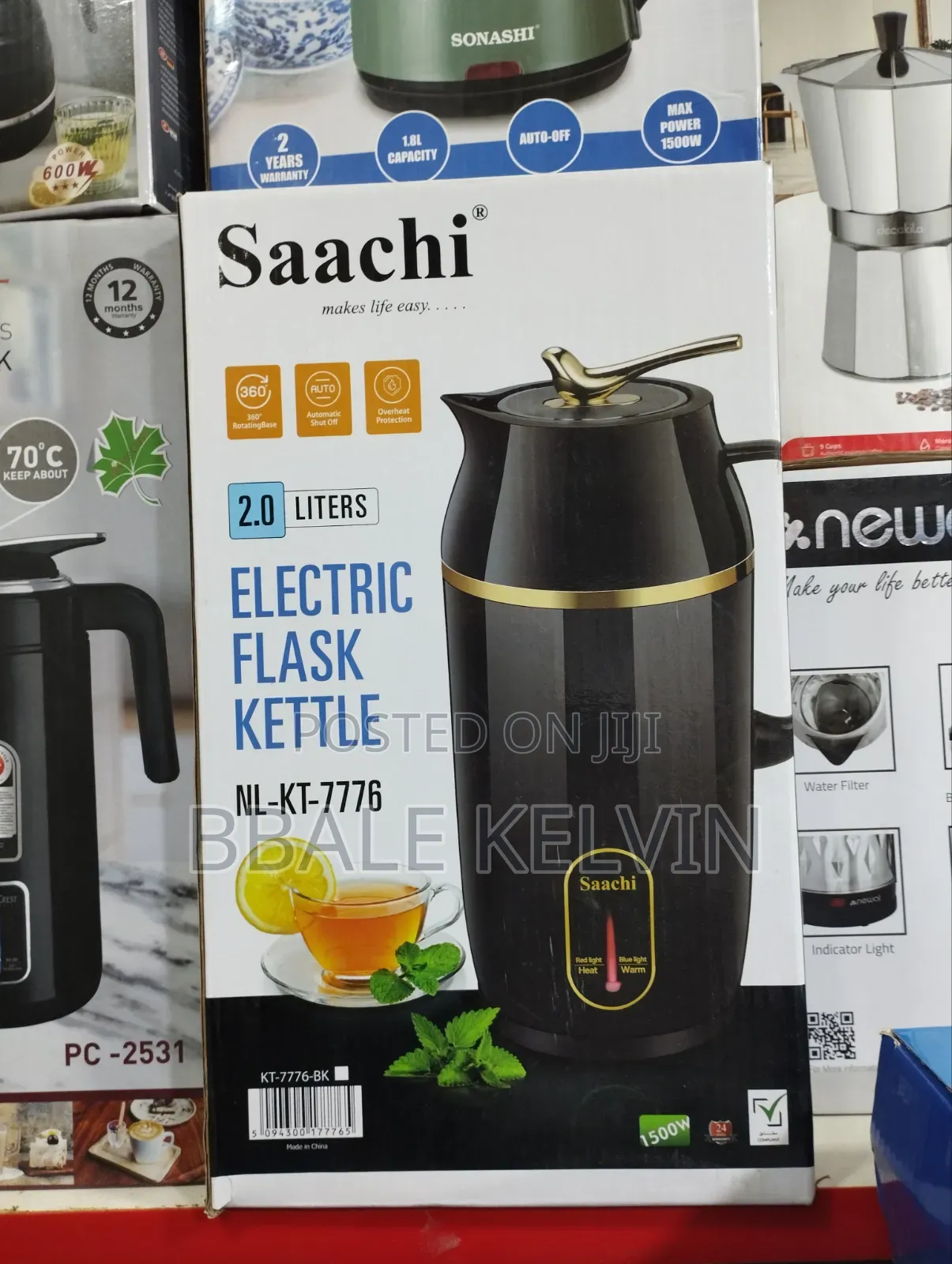 Saachi 2-in-1 Electric Flask Kettle