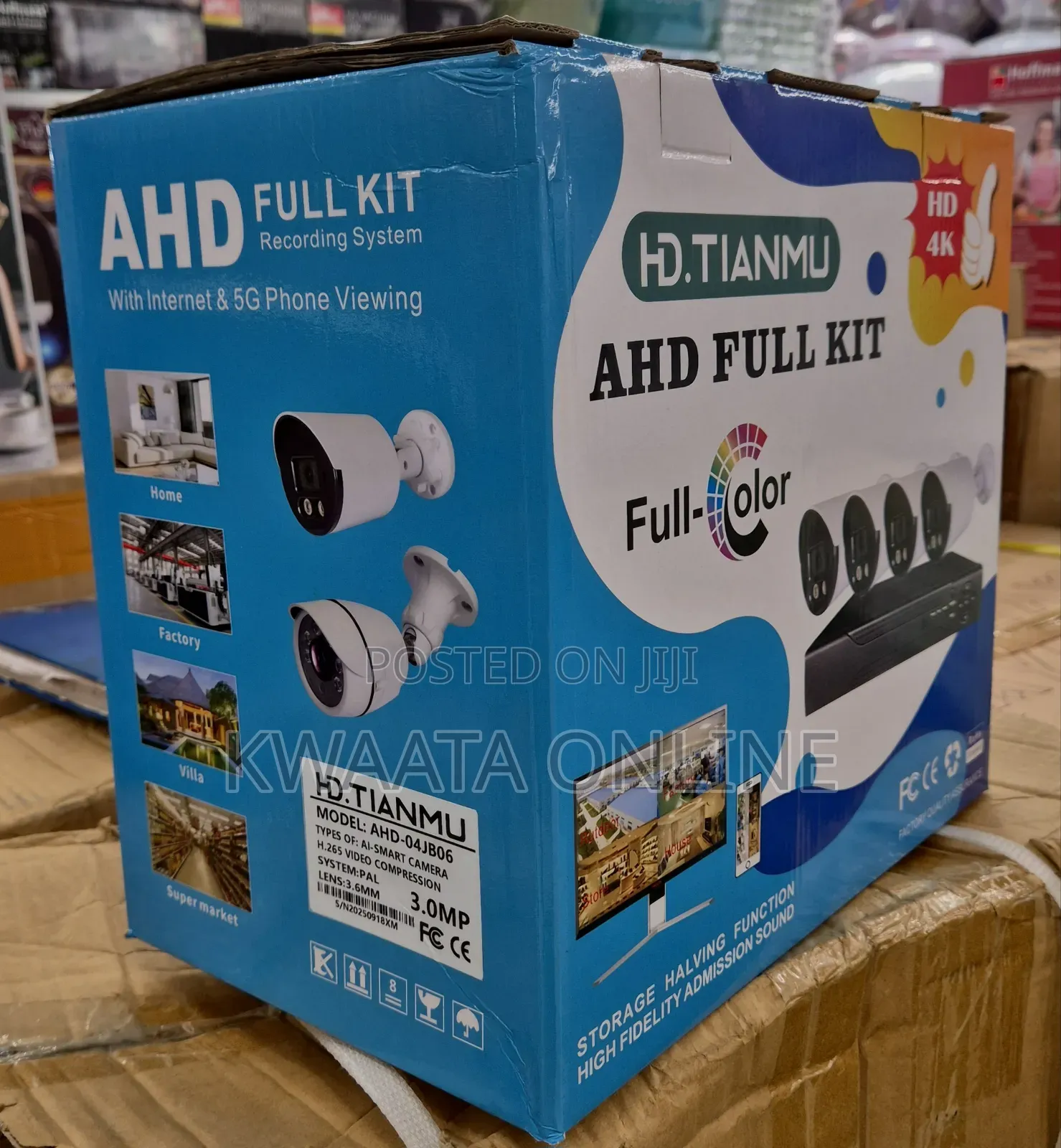 Full Kit Video Surveillance DVR 4full CCTV Ahd Cameras(1tb Disk)