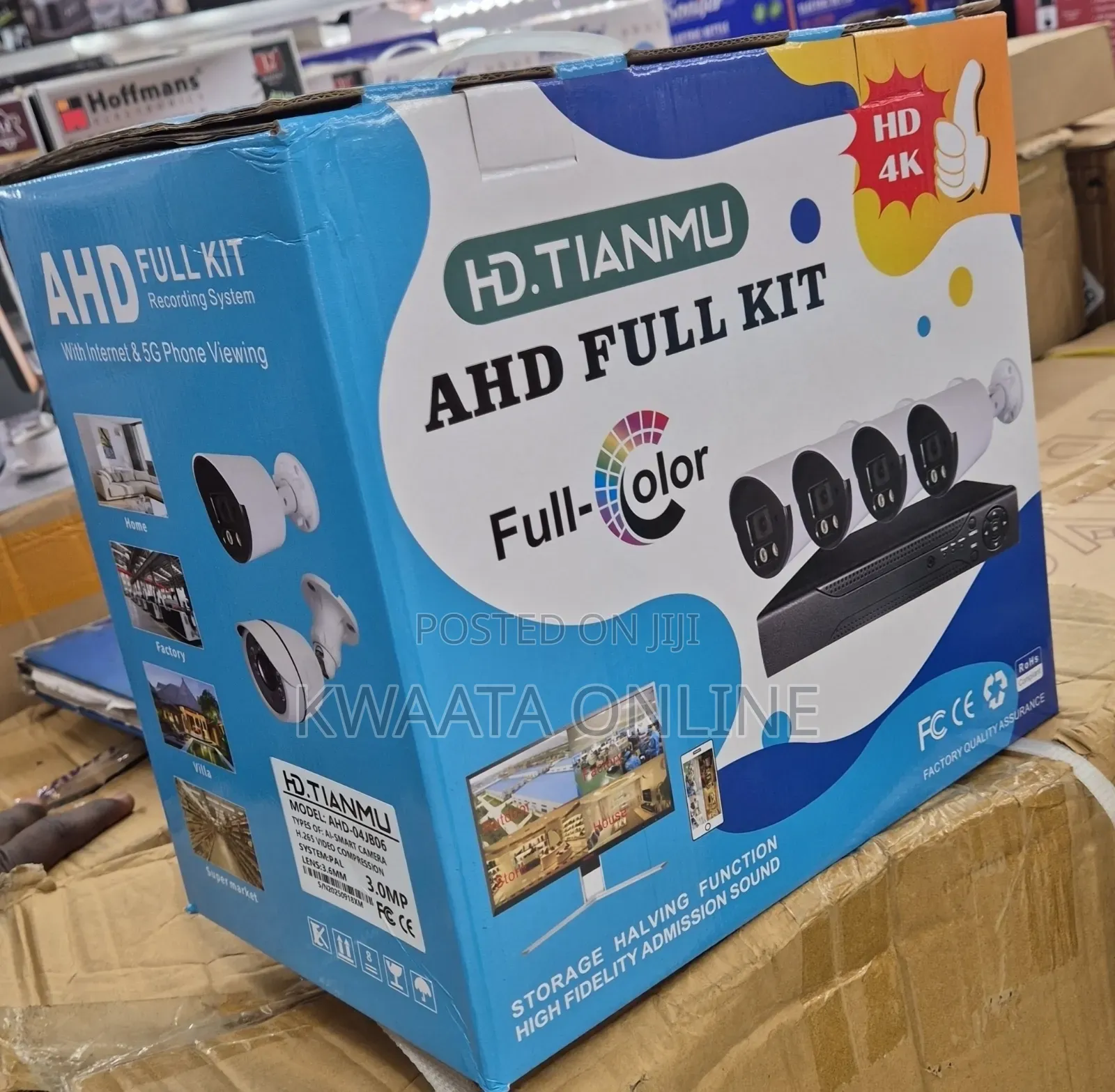 Full Kit Video Surveillance DVR 4full CCTV Ahd Cameras(1tb Disk)