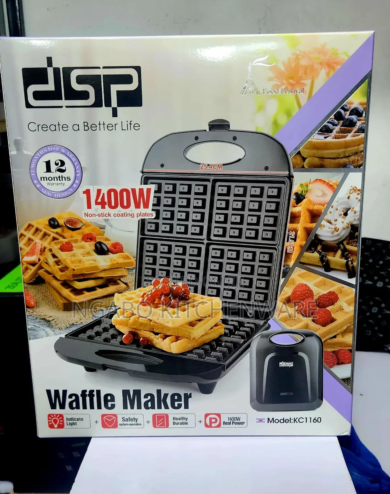 DSP Kc1160 Electric Waffle Maker.