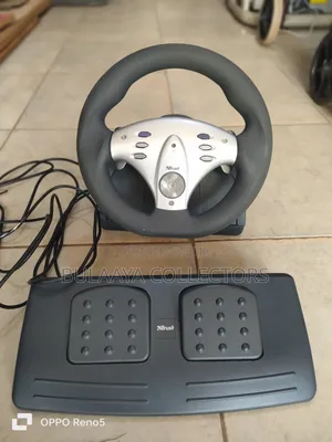 Uk Trust Nf340 Race Master Steering Wheel and Pedal Set for Pc Gaming.