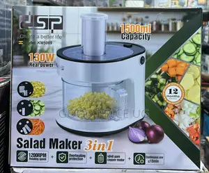 DSP Km5069 3-in-1 Electric Salad Maker and Food Processor