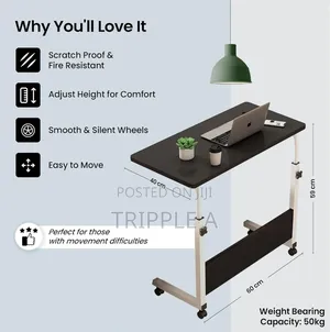Laptop Trolley on Mobile Bed Table