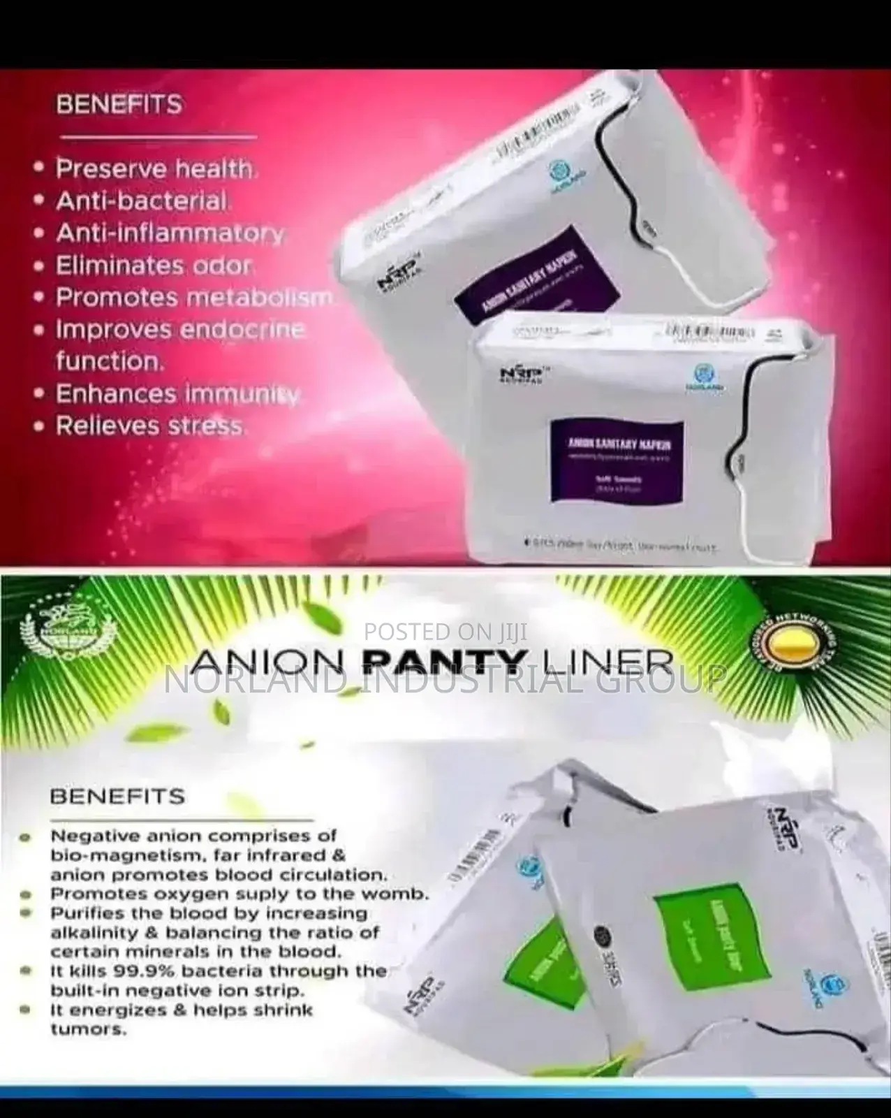 Anion Panty Liners