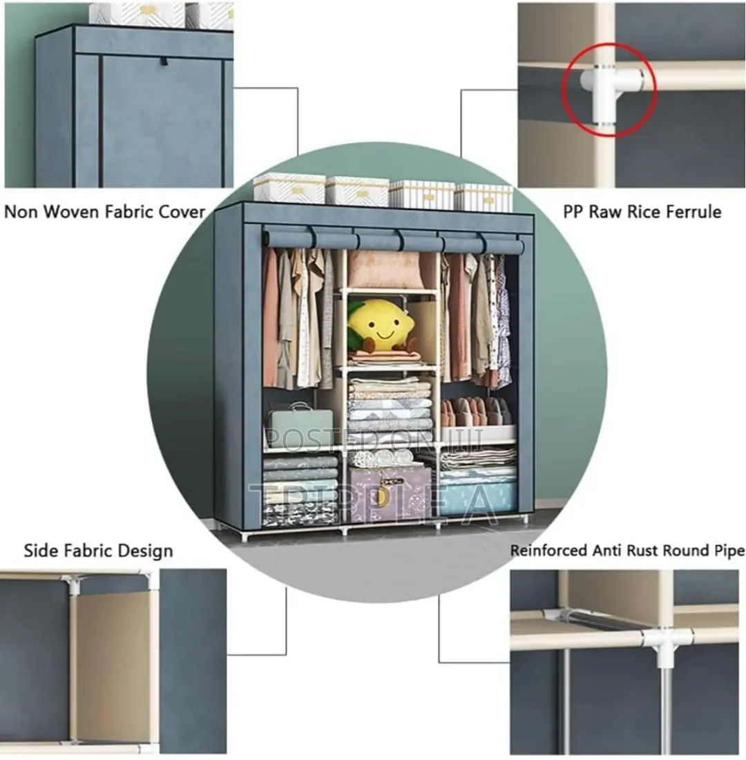 Durable Trendy 3 Colums Wardrobe