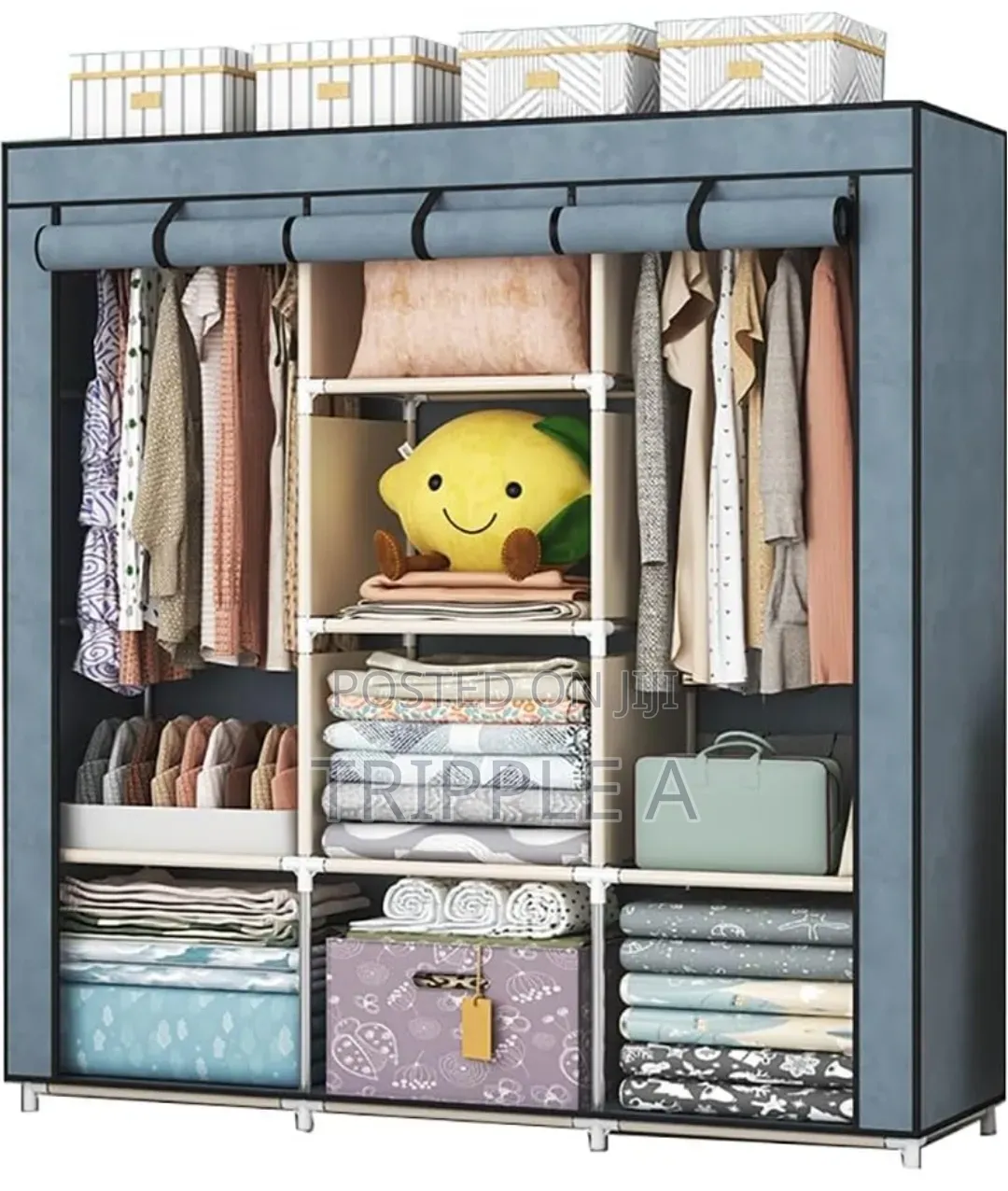 Durable Trendy 3 Colums Wardrobe
