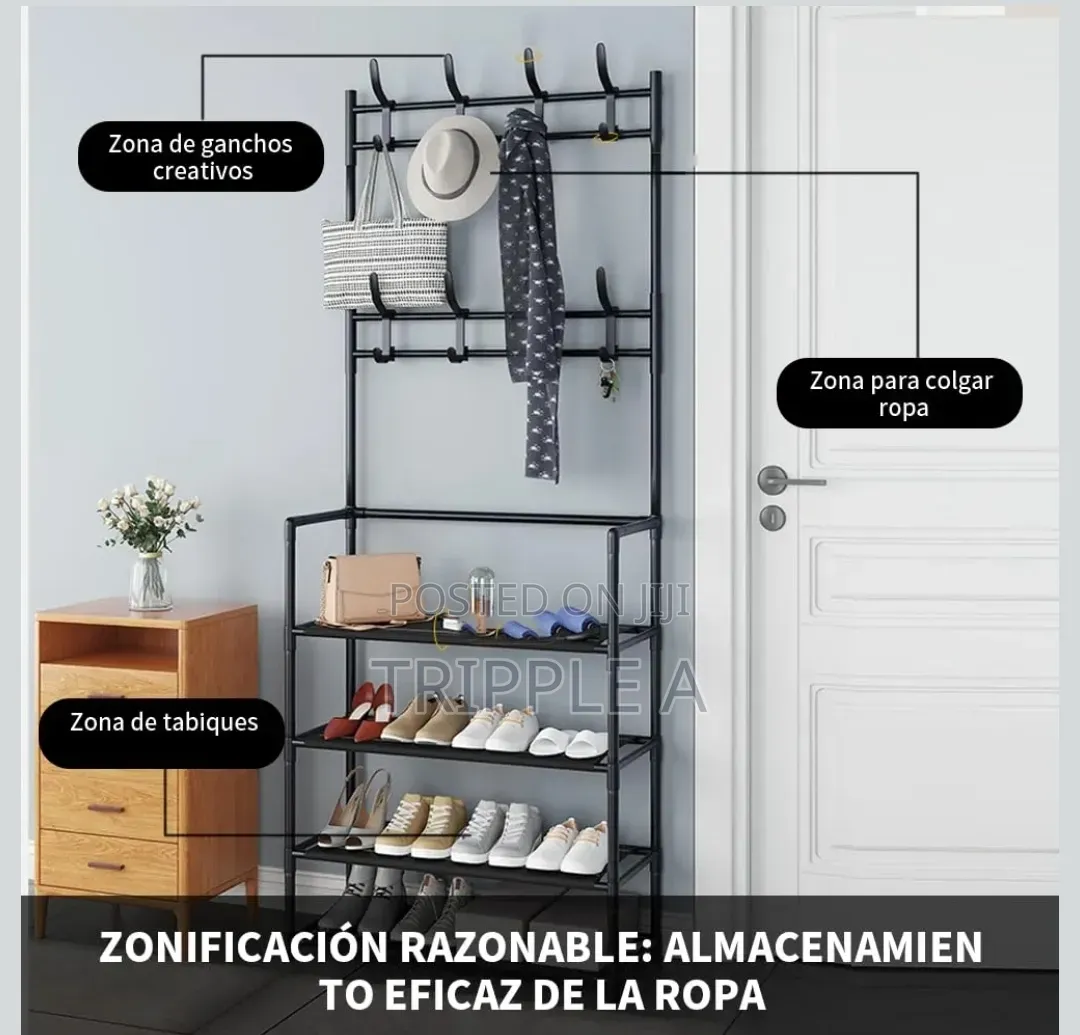 Unique Coat Rack Shoe Rack Hall Tree 3 in 1