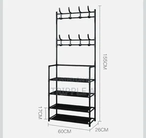 Unique Coat Rack Shoe Rack Hall Tree 3 in 1
