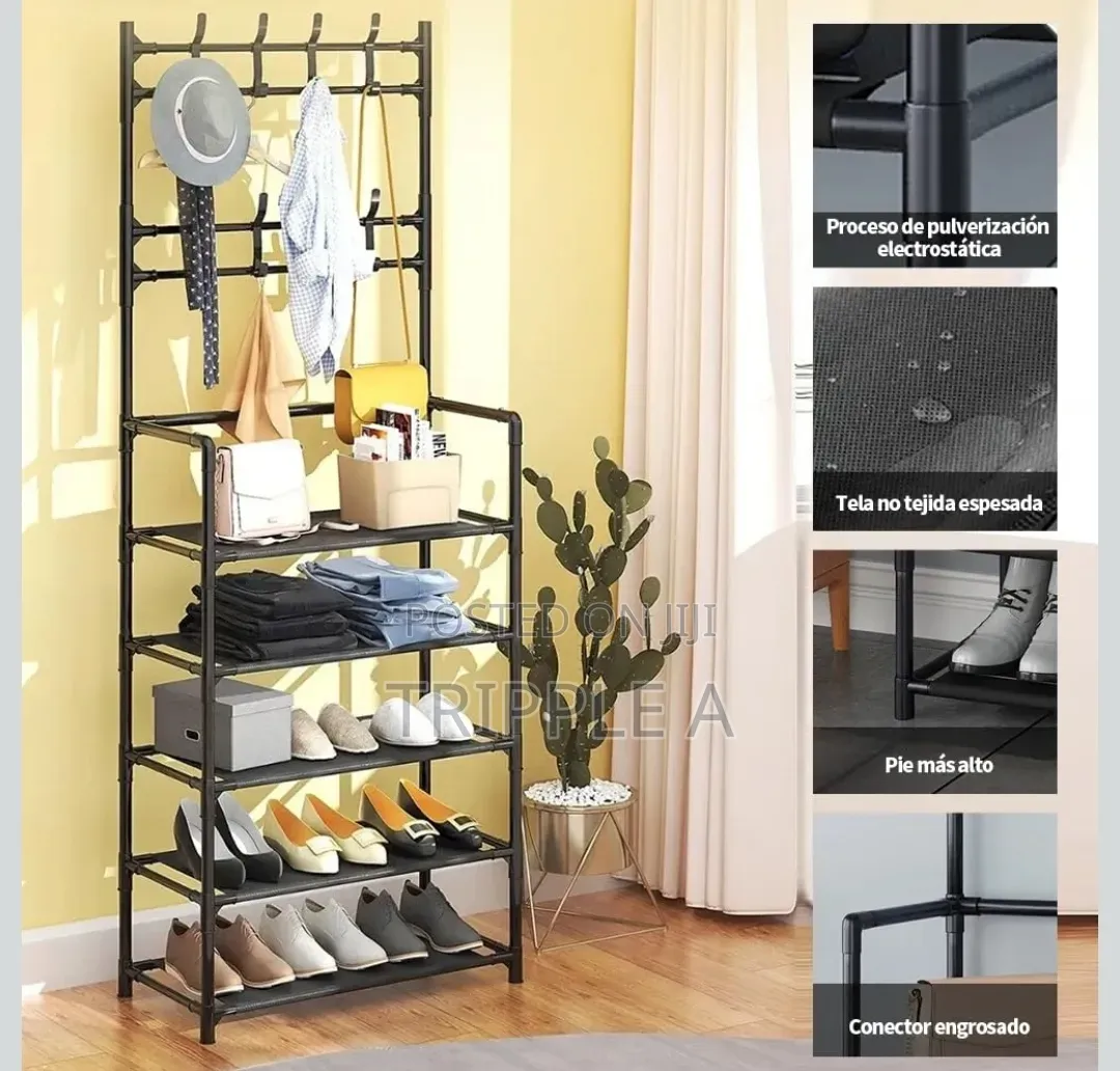 Unique Coat Rack Shoe Rack Hall Tree 3 in 1