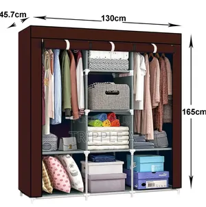Upgrade Fabric Canvas Portable Wardrobe