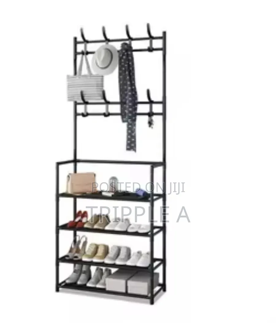 Carbon Steel 5 Tier Hat Coat Stand