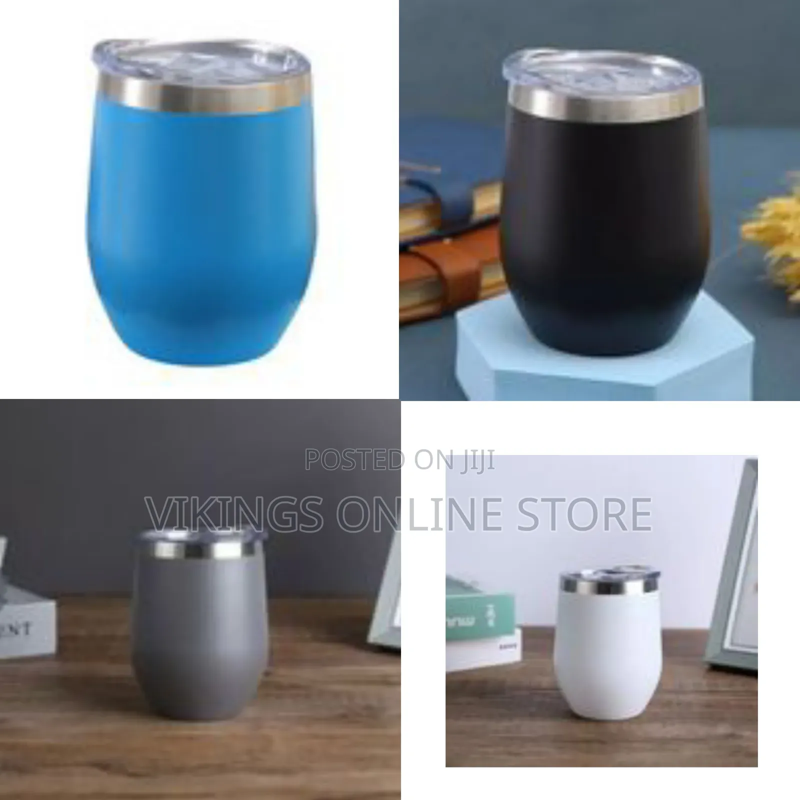 12oz U-Shaped Stainless Steel Thermos Cup Double-Layer Wine Pot Belly