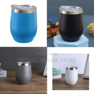 12oz U-Shaped Stainless Steel Thermos Cup Double-Layer Wine Pot Belly