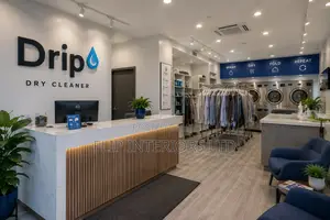 Custom Dry Cleaning Reception Workspace Installations
