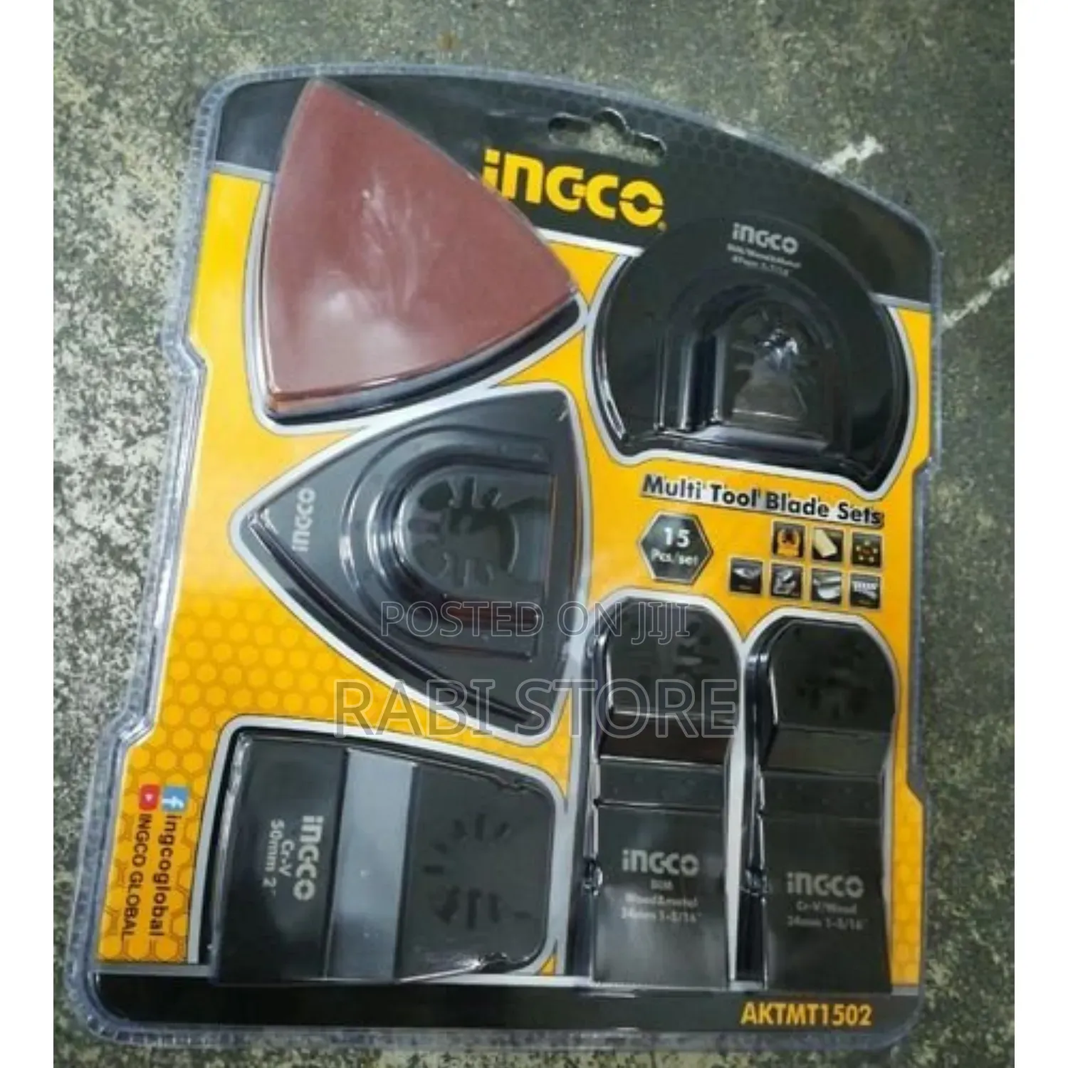 Ingco Aktmt1502 Multi Tool Blade Sets-Black
