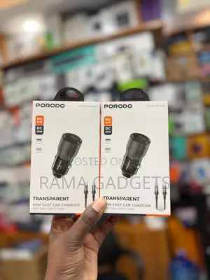 Porodo Transparent 95w Fast Car Charger