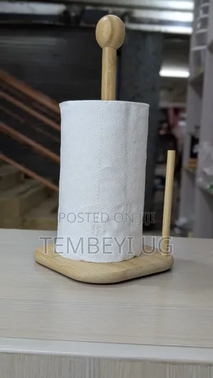 Bamboo, Wooden Paper Towel Holder Kitchen Tissue Holder
