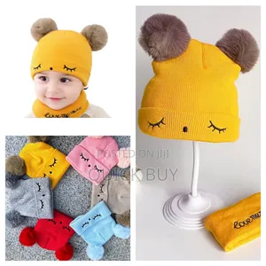 Two-Piece Baby Woolen Cap