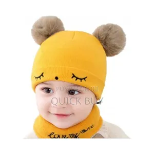 Two-Piece Baby Woolen Cap