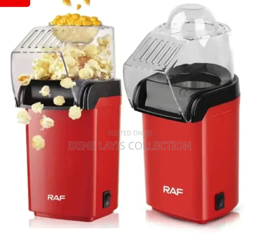 Raf Hot Air Popcorn Maker in Red.