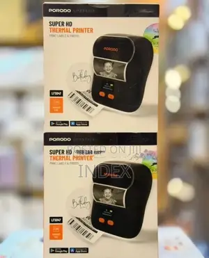 Porodo Super Hd Thermal Printer 58mm Label Printer With Bluetooth