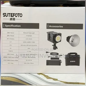Sutefoto P100 Rgb Is A High-power, Compact Led Video Light