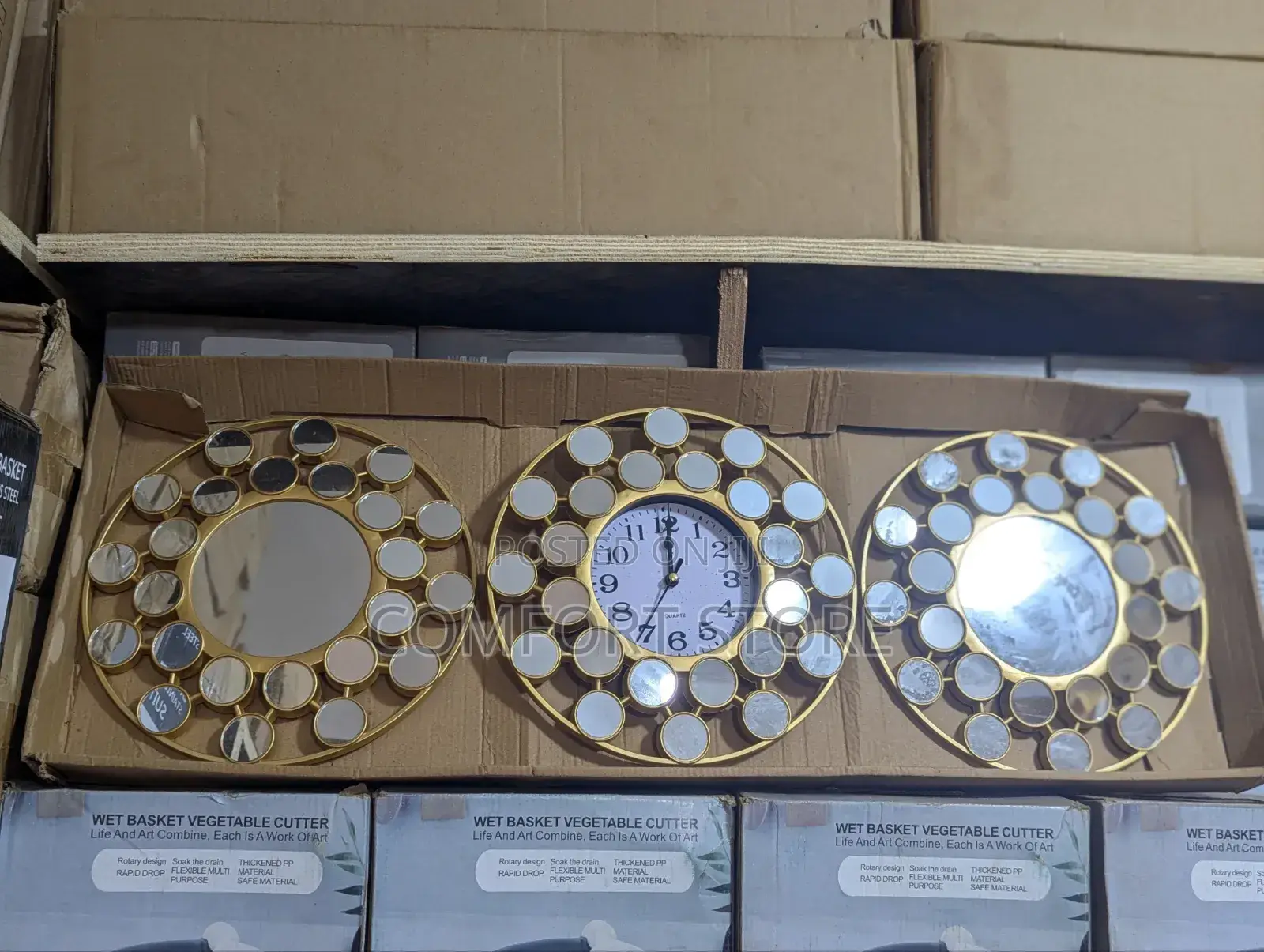 Mirror Wall Clock Art