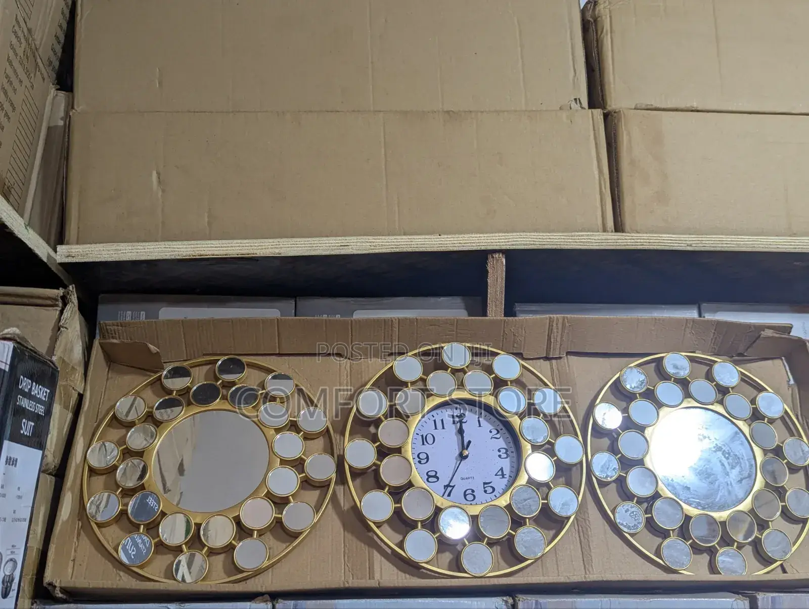 Mirror Wall Clock Art