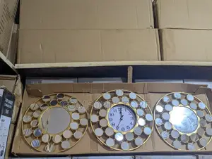 Mirror Wall Clock Art