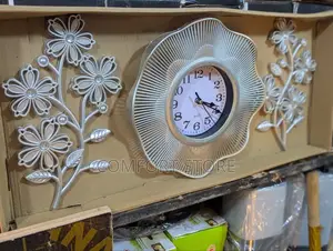 Flower Wall Clock Art