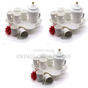 8 Piece Tea/Coffee Cups Set- White