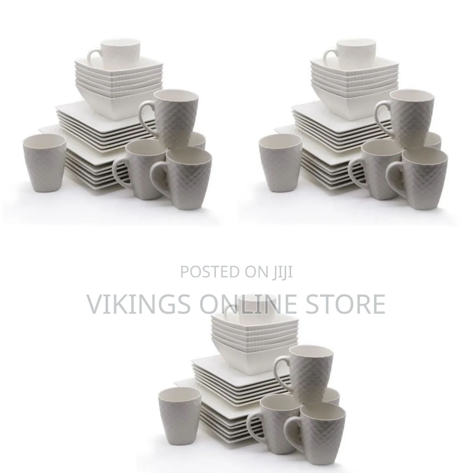 Other 24 Piece Square Dinner Set - White