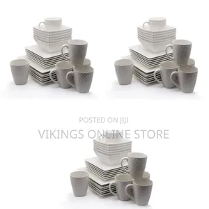 Other 24 Piece Square Dinner Set - White
