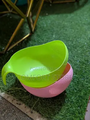 Handle Drain Basket for Washing Fruit Rice Bowl