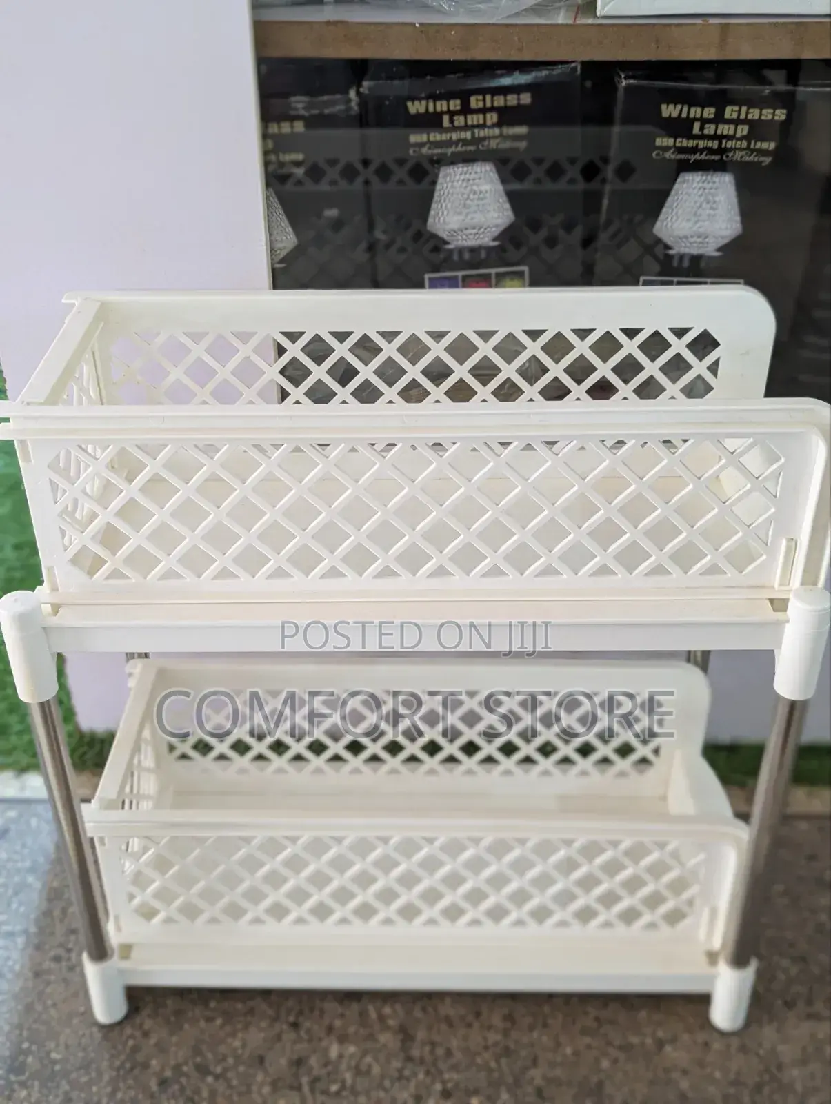 White Kitchen Spice Storage